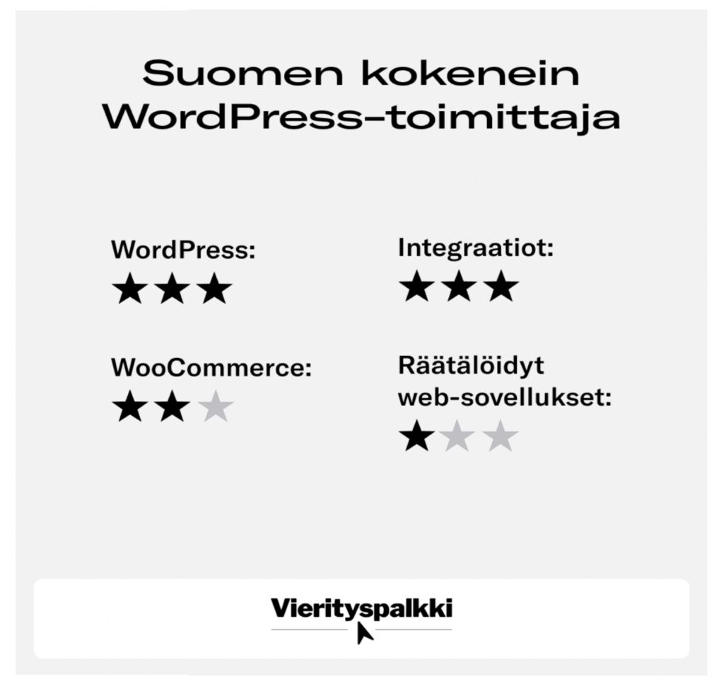 Suomen kokenein WordPress-toimittaja redandblue